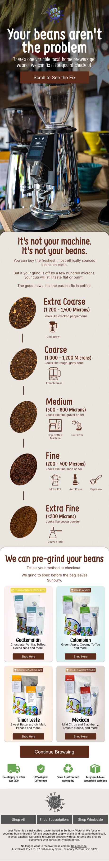 Just Planet — Grind Size